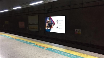 Ministry of Transport Marmaray Tube Tunnel LED Screen 1 Sirkeci / İstanbul