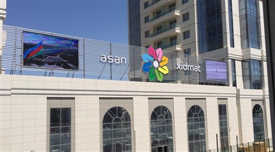 Azerbaycan Asan Ximad Dış Mekan Led Ekran Projesi