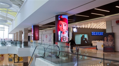 Eyup Park Mall Melek Cinema Foyer Column Led Screen