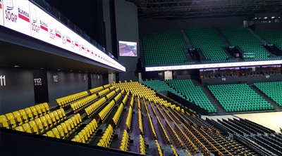 Dakar Arena Senegal Ribbon Led Ekran Projesi