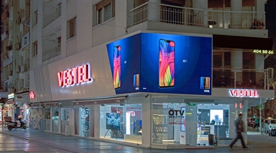 Vestel Shop Ecke Beschilderung LED-Display