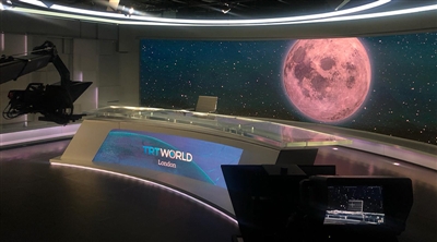 LED-Display von TRT World Broadcast Studio